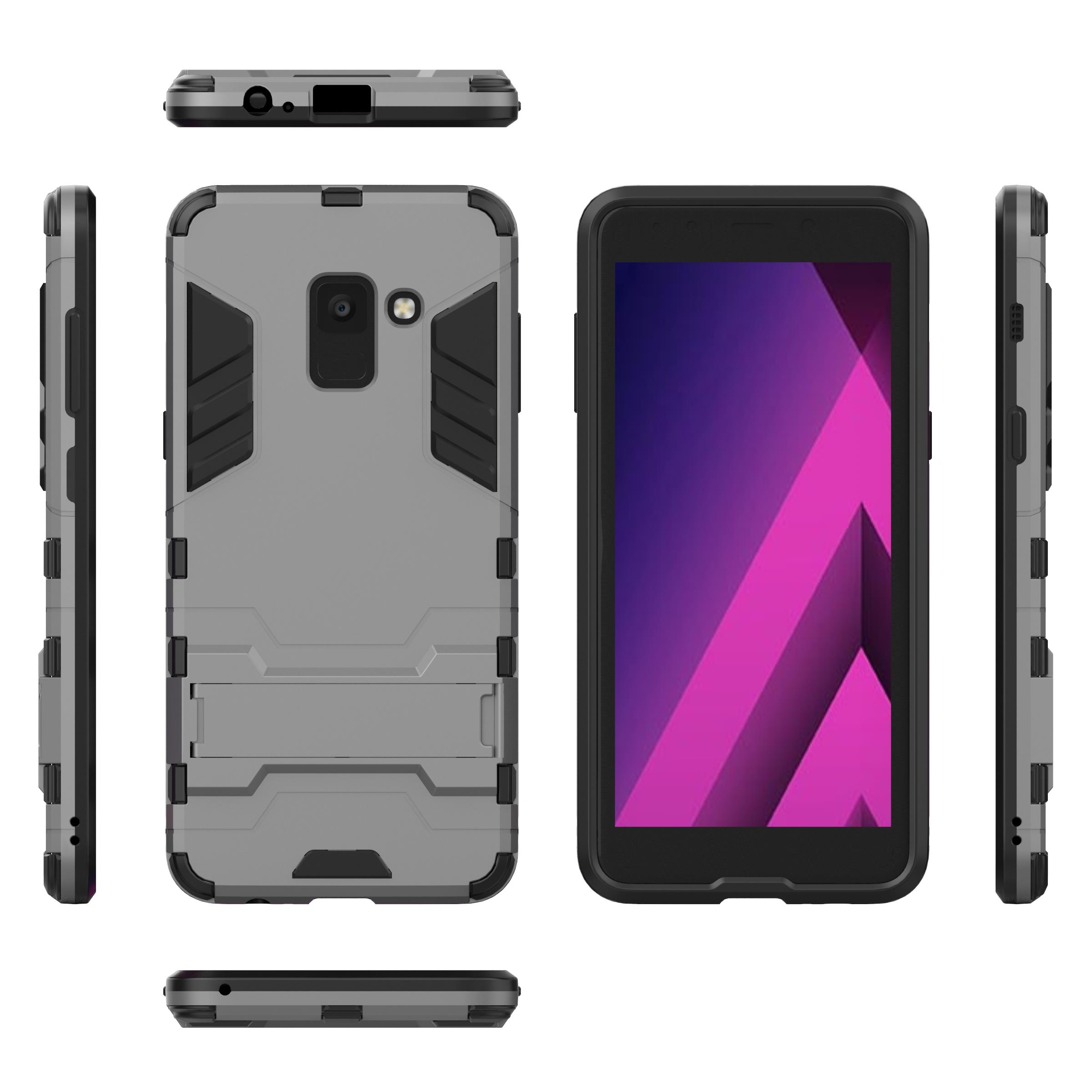 Bakeey-2-in-1-Armor-Kickstand-Hard-PC-Protective-Case-for-Samsung-Galaxy-A8-2018-1297008